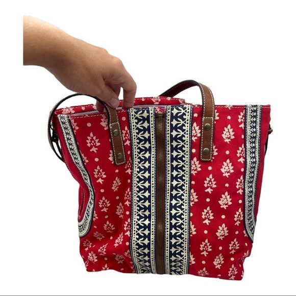 Tommy Hilfiger Zip Expandable Purse Tote Bag HTF NOS - Picture 6 of 12